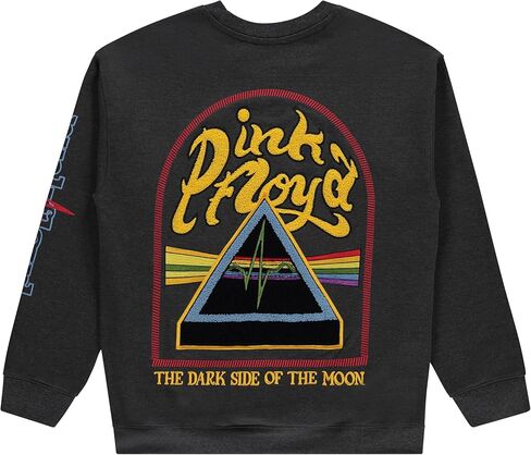 سويت شيرت رجالي من Pink Floyd للحفلات الموسيقية Dark Side of the Moon - سويت شيرت كلاسيكي بياقة دائرية مع تطريز in Kuwait