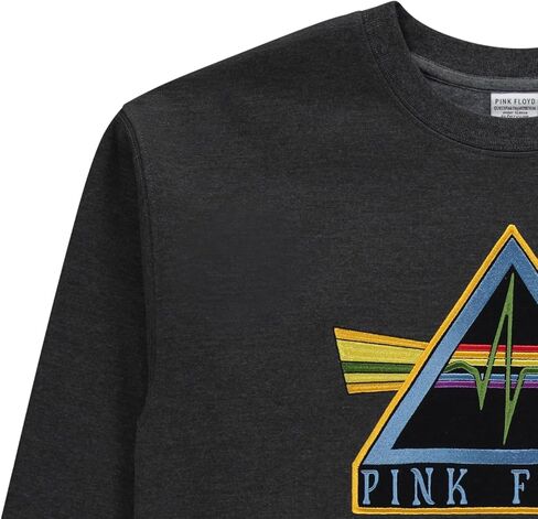 سويت شيرت رجالي من Pink Floyd للحفلات الموسيقية Dark Side of the Moon - سويت شيرت كلاسيكي بياقة دائرية مع تطريز in Kuwait