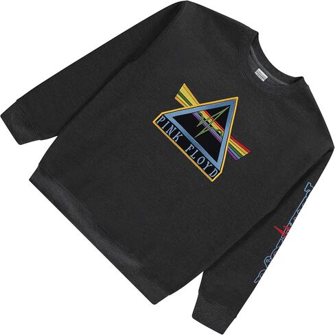 سويت شيرت رجالي من Pink Floyd للحفلات الموسيقية Dark Side of the Moon - سويت شيرت كلاسيكي بياقة دائرية مع تطريز in Kuwait
