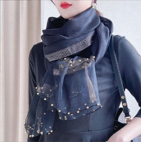 HURESON Womens Lightweight Scarves Silk Wool Scarf for Dresses Shawls Wraps Beach Blanket Shawl for All Year Round in Saudi Arabia
