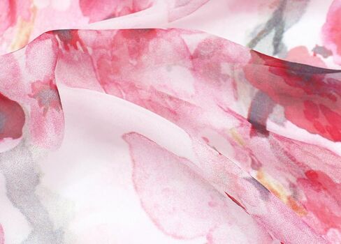 ANDANTINO 100% Silk Chiffon Long Scarf for Women Large Shawls for Headscarf and Neck- Oblong Hair Wraps with Gift Packed in Saudi Arabia