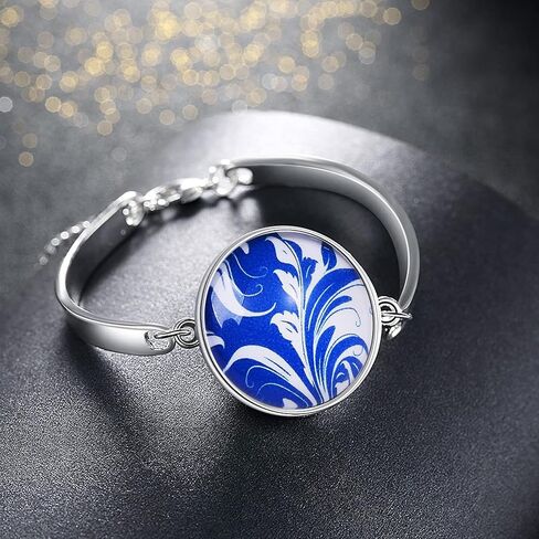 BEEFLYING 280 pcs Kaleidoscope Cabochons Half Round Glass Cabochons Floral Glass Cabochons Flatback Dome Cabochons for Jewelry Making in Kuwait