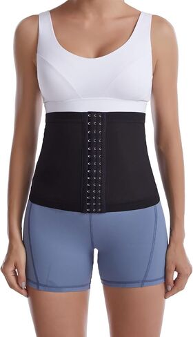 Waist Trainer for Women Lower Belly Fat Corset Cincher Body Shaper Girdle Trimmer with Steel Bones Extender in Saudi Arabia