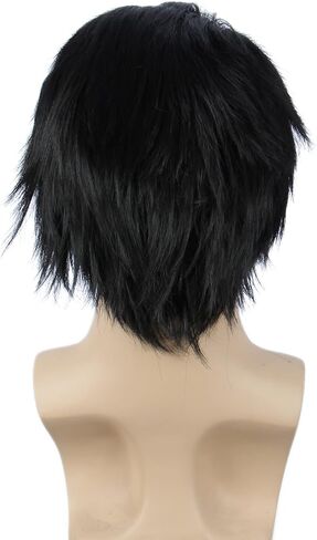 Halloween Short Straight Black Hair Cosplay Costume Wig For Men in Saudi Arabia
