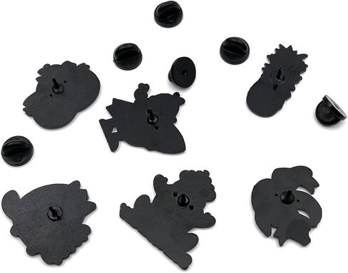 6 دبابيس فواكه كرتونية لطيفة للأطفال - دبابيس المينا لحقائب الظهر، دبابيس مضحكة للسترات، مجموعة دبابيس المينا لحقائب الكتب للقبعة in Kuwait