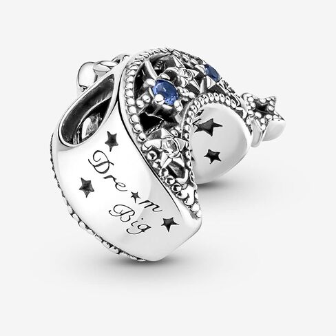 Pandora Star & Crescent Moon Charm Bracelet Charm Moments Bracelets - Stunning Women's Jewelry - Gift for Women - Made with Sterling Silver & Cubic Zirconia, With Gift Box in Saudi Arabia