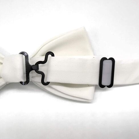 Classic Pre-tied Bow Ties for Men Formal Tuxedo Bow Ties Adjustable Length Solid Color in Saudi Arabia