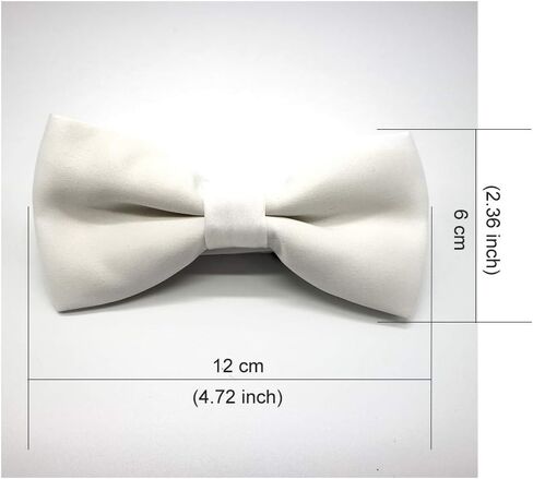 Classic Pre-tied Bow Ties for Men Formal Tuxedo Bow Ties Adjustable Length Solid Color in Saudi Arabia