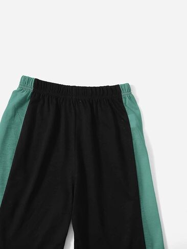 SOLY HUX Boy's Letter Graphic Colorblock Tee and Track Shorts 2 Piece Outfit in Saudi Arabia