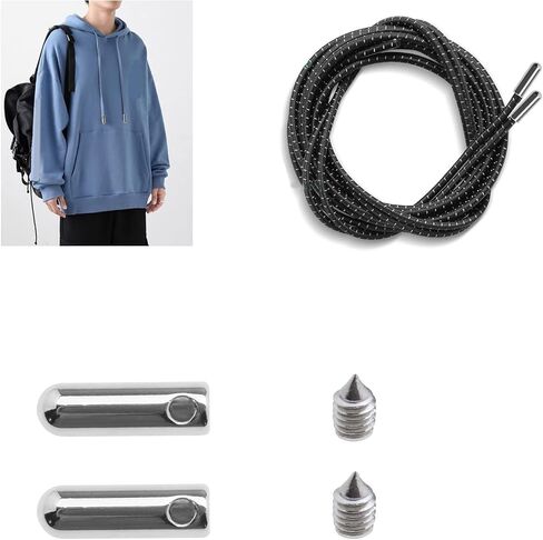 24 Sets Metal Aglets Shoelace Tips with Screws Shoelace Head & Cords End Metal Aglet Replacement Tips for Sneakers Hoodies Bungee Cords Laces 3 Assorted Colors in Saudi Arabia