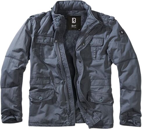 Britannia Winter Jacket - Men's Cotton Winter Coat with Teddy Lining, Hidden Hood, and Stand-Up Collar in Saudi Arabia