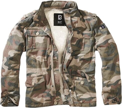 Britannia Winter Jacket - Men's Cotton Winter Coat with Teddy Lining, Hidden Hood, and Stand-Up Collar in Saudi Arabia