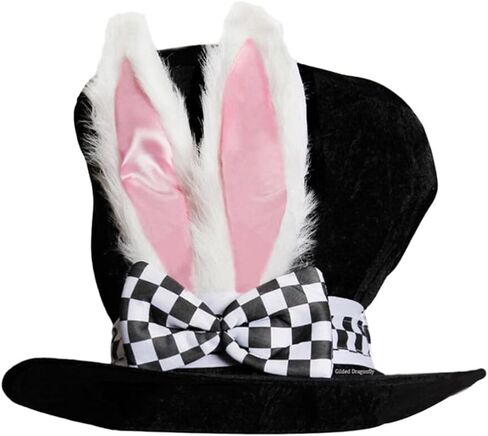 CLISPEED Easter Plush Rabbit Ears High Hat Bunny Top Hat for Carnival Costume in Kuwait