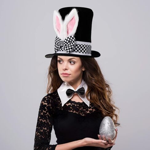 CLISPEED Easter Plush Rabbit Ears High Hat Bunny Top Hat for Carnival Costume in Kuwait