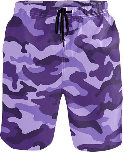 Men's Swim Trunks Mens Board Shorts Quick Dry Swimwear Pants with Mesh Lining in Saudi Arabia