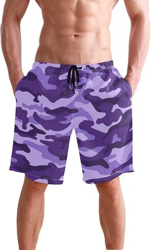 Men's Swim Trunks Mens Board Shorts Quick Dry Swimwear Pants with Mesh Lining in Saudi Arabia
