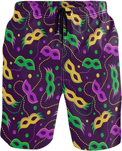 Men's Swim Trunks Mens Board Shorts Quick Dry Swimwear Pants with Mesh Lining in Saudi Arabia