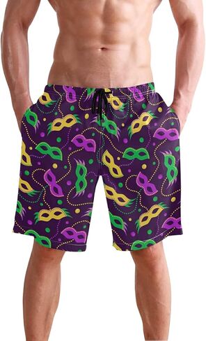 Men's Swim Trunks Mens Board Shorts Quick Dry Swimwear Pants with Mesh Lining in Saudi Arabia
