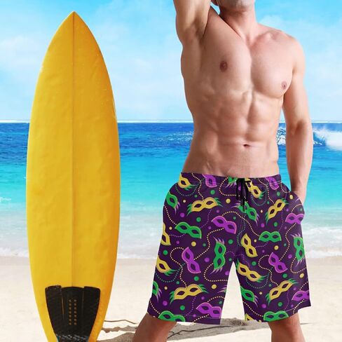 Men's Swim Trunks Mens Board Shorts Quick Dry Swimwear Pants with Mesh Lining in Saudi Arabia