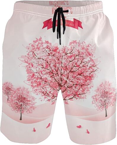 Men's Swim Trunks Mens Board Shorts Quick Dry Swimwear Pants with Mesh Lining in Saudi Arabia