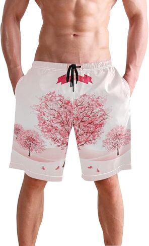 Men's Swim Trunks Mens Board Shorts Quick Dry Swimwear Pants with Mesh Lining in Saudi Arabia