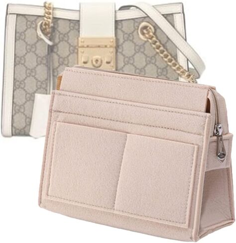 Lckaey Felt Purse Organizer Insert For Padlock inner bladder bag inner bag storage bag 1031beige20*8 * 11cm in Saudi Arabia
