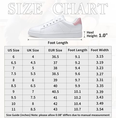 Vepose Women's Fashion Sneakers, Lace Up Low Top Platform Tennis Shoes | Comfortable fashion walking shoes, low top, memory foam cushioning, lace up, cute style for work, travel and weekends in Kuwait