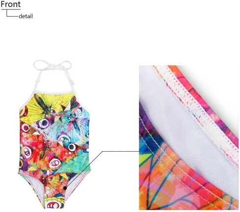 HUGS IDEA Panda Print Cute Girls One Piece Swimsuit Adjustable Swimwear for 3Y-8Y in Saudi Arabia