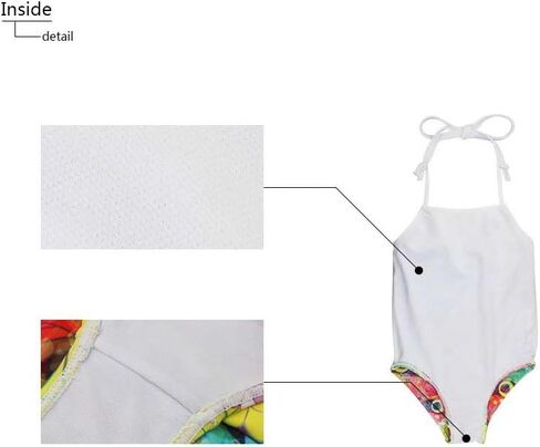 HUGS IDEA Panda Print Cute Girls One Piece Swimsuit Adjustable Swimwear for 3Y-8Y in Saudi Arabia