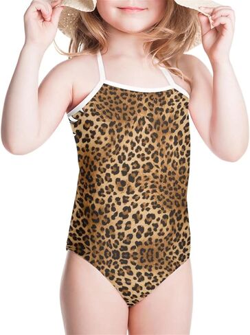 HUGS IDEA Panda Print Cute Girls One Piece Swimsuit Adjustable Swimwear for 3Y-8Y in Saudi Arabia