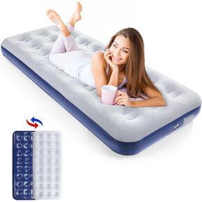Full Size Camping Air Mattress Leak Proof Camping Air Mattress Travel Bed Sleeping Pad Portable Air Bed for Home Camping SUV Truck RV Tent