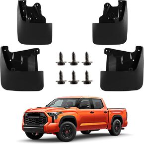 PSLER Fit for 2022 2023 2024 Tundra Set of 4PCS Mud Flaps Kit Splash Guards Mudguards Mudflaps with Hardware Kits Accessory Front and Rear