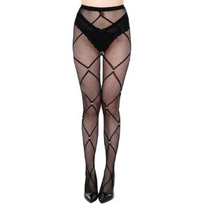 Sparkly Rhinestone Fishnets Tights Glitter Fishnets Sparkly Pantyhose Sparkly Fishnets Stockings for Women