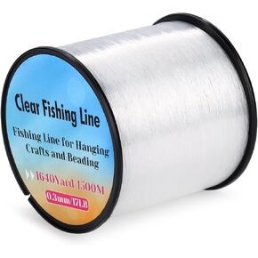 Strong Fishing Line Clear, Acejoz Fishing Wire 0.3mm, 0.45mm, 0.8mm Invisible Hanging Wire Nylon String Heavy Duty Monofilament Line for Hanging Decoration Balloon Garland Crafts