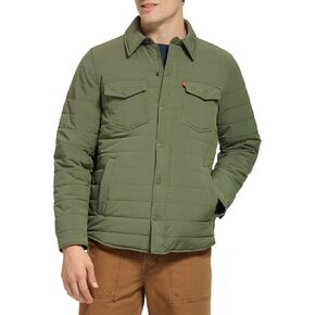 Levi's Men's Quilted Stretch Bomber Shirt Jacket