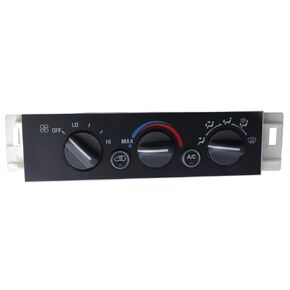 AC Heater Panel Climate Control Module Switch for Chevy GMC C1500 C2500 C3500 K1500 K2500 K3500 Truck 1996 1997 1998 1999 2000 2001 2002 Without Rear Window Defogger 16231175 9378815 15-72548 599-007