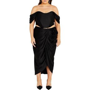 womens Citychic Plus Size Corset Fleur