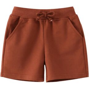 HahaNice Toddler Boys Girls Cotton Jogger Shorts,Little Kids Active Sport Shorts with Drawstring in Kuwait