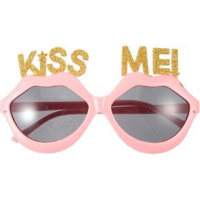 SEWACC Lips Shape Sunglasses Womens Small Frame Irregular Sunglasses Kiss Me Eyeglasses Novelty Funny Eyeglasses for Adults