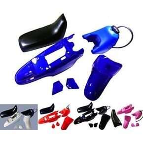 Plastic Fender Body Seat Gas Tank Kit for Yamaha PW50 PY50 PW 50 (Blue)