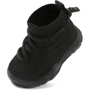 JIASUQI Toddler Shoes High Top Sneakers for Boys Girls Barefoot Wide Walking Tennis Shoes