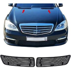 غطاء المحرك الأمامي العلوي للشواية متوافق مع مرسيدس بنز S550 W221 2007-2013 يستبدل 2218800205 2218800305 جانب السائق والراكب in Kuwait