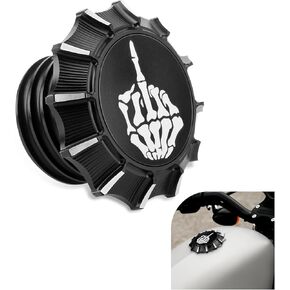 GUAIMI CNC Aluminum Fuel Gas Tank Oil Cap for Harley Sportster XL 1200 883 X48 Dyna -American Flag-Black