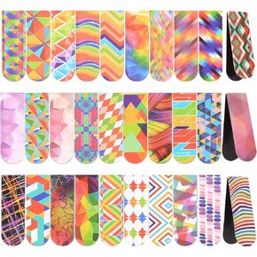 30 Pcs Magnetic Bookmarks, Mini Geometric Page Markers Magnetic, Geometric Magnetic Page Stand Bookmarks for Teachers School Home Office Reading Bookmarks