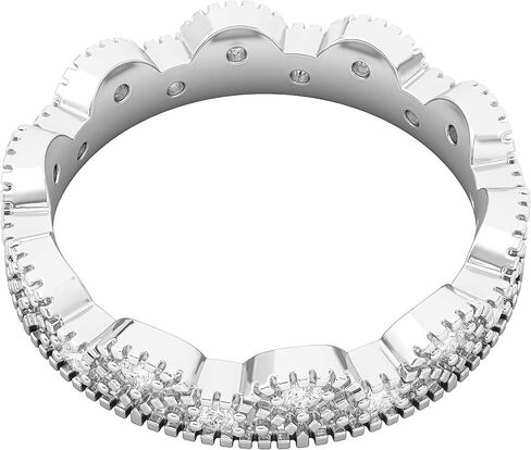Sterling Silver Vintage Milgrain Eternity Band Simulated Diamond or Genuine Moissanite Ring Crown Wedding Band in Saudi Arabia