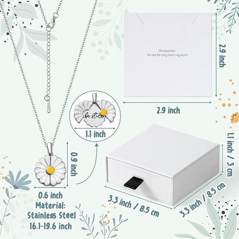 PANTIDE Christian Daisy Locket Necklace for Women - Be Still Engraved Faith Religious Necklace Inspirational Stainless Steel Jewelry Birthday Gift in Kuwait