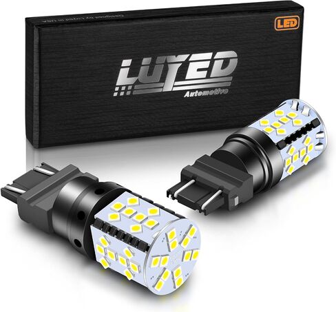 شرائح LUYED 2 X 2700 Lumens شديدة السطوع 1157 3030 44-EX 1157 2057 2357 7528LED تستخدم للأضواء العكسية الاحتياطية، أبيض زينون (ألمع LED في السوق) in Saudi Arabia