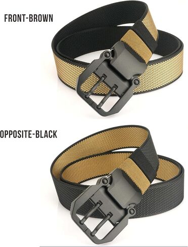 Reversible Nylon Belt, Double Hole Grommet Belts For Men Golf Belt Casual Work Belt with Adjustable Trim to Fit in Saudi Arabia