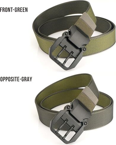 Reversible Nylon Belt, Double Hole Grommet Belts For Men Golf Belt Casual Work Belt with Adjustable Trim to Fit in Saudi Arabia