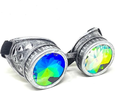 STORM BUY ] Steampunk Style Metallic Scientist Time Traveler Luxury Class Goggle Halloween Costume Cosplay Party in Saudi Arabia